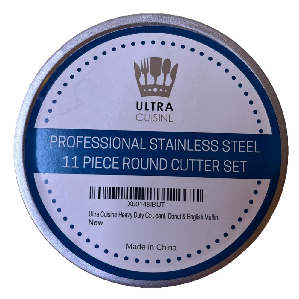 Ultra‎ Cuisine Professional Stainless Steel 11 Piece Round Cutter Set